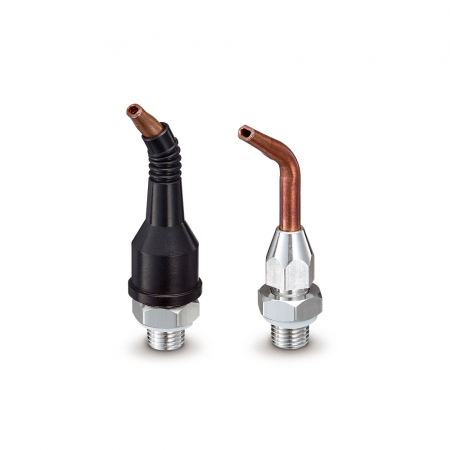 Crooked tip nozzles